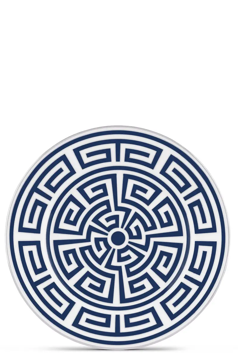 Piatto Dessert 'Labirinto' Blu