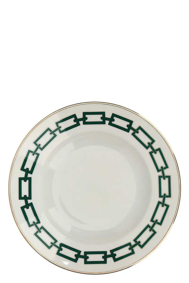 Piatto Fondo 'Catene' ⌀ 24,5 Cm Verde