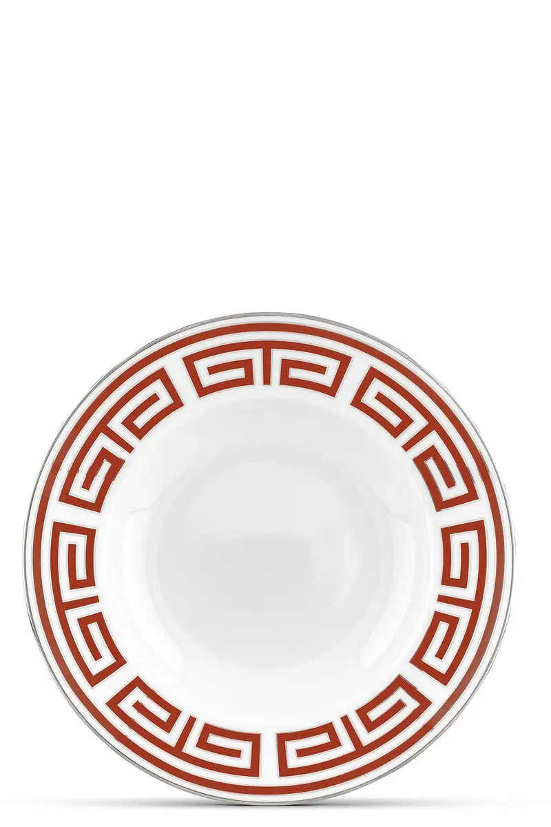 Piatto Fondo 'Labirinto' ⌀ 24,5 Cm Rosso