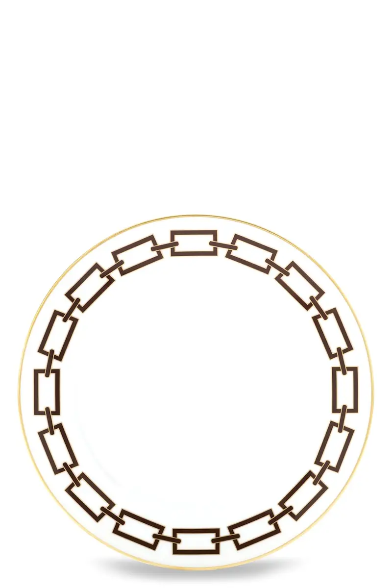 Piatto Piano 'Catene' ⌀ 28 Cm Marrone