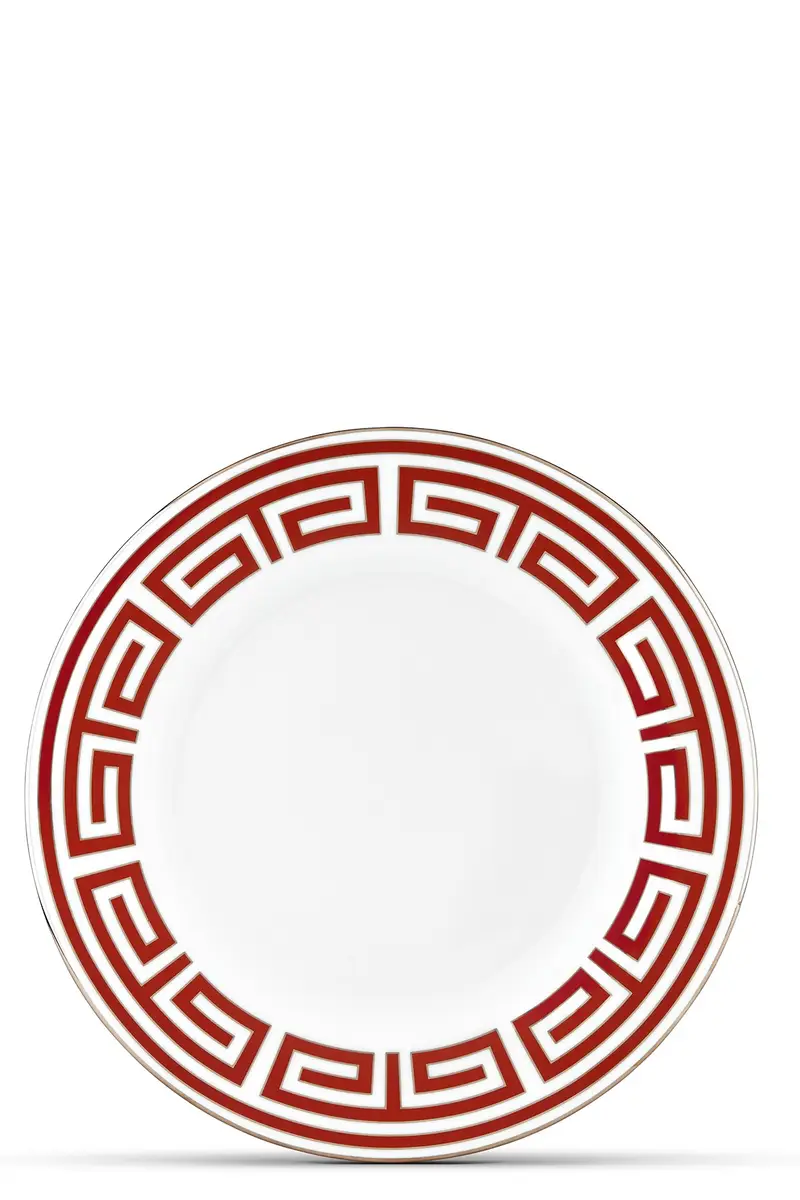 Piatto Piano 'Labirinto' ⌀ 28 Cm Rosso