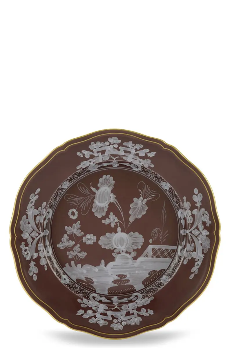 Piatto Piano 'Oriente Italiano' ⌀ 26,5 Cm Marrone