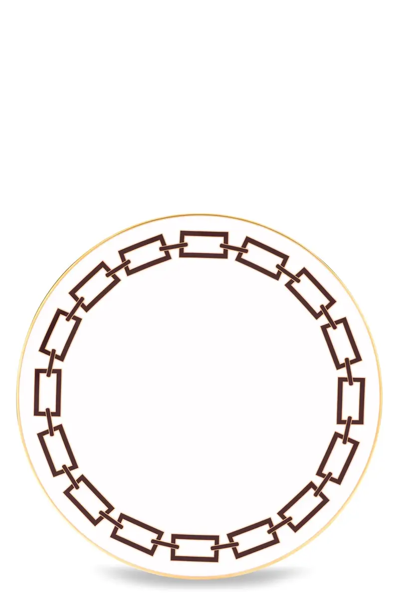 Piatto Segnaposto 'Catene' ⌀ 31 Cm Marrone