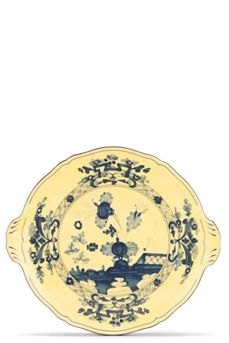 Piatto Torta 'Oriente Italiano' Giallo