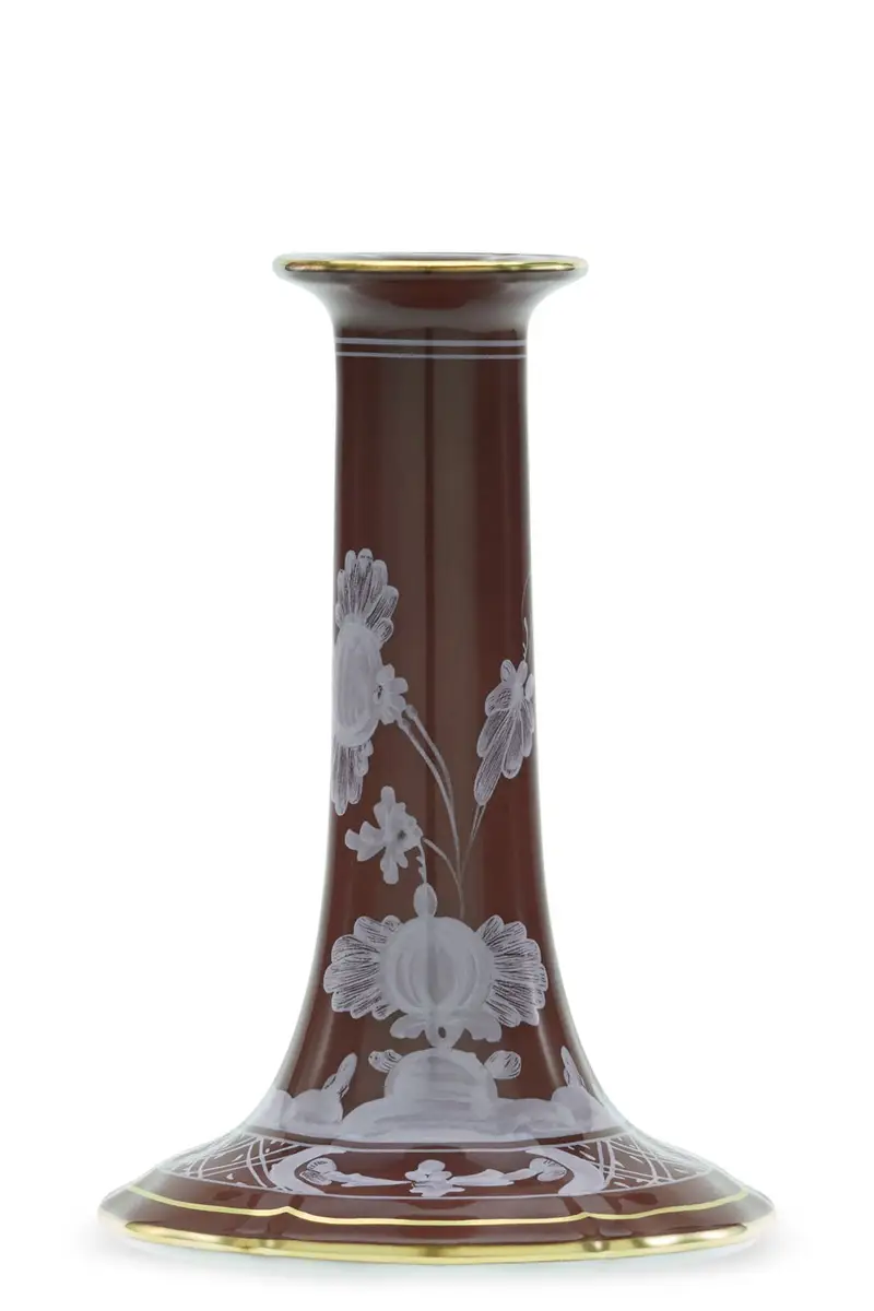 Portacandela 'Oriente Italiano' Marrone