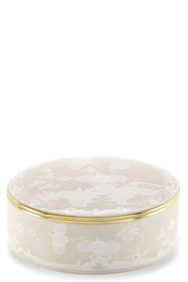 Scatola Portaoggetti 'Oriente Italiano' ⌀ 13.2 Cm Beige