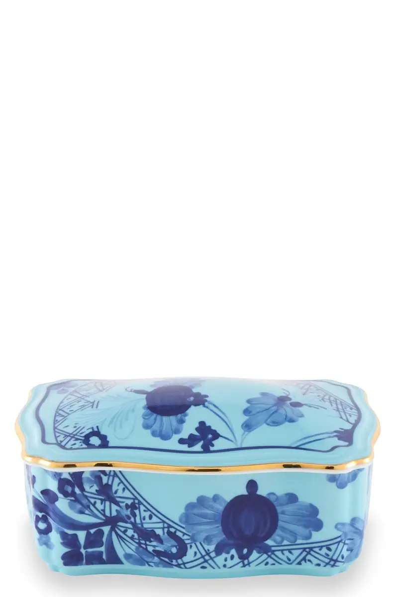 Scatola Portaoggetti 'Oriente Italiano' Grande Azzurro