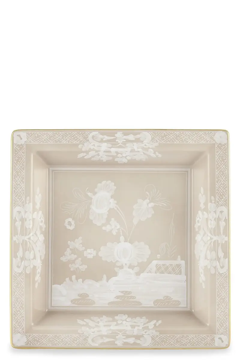 Svuotatasche Quadrato Oriente Italiano 24 5 Cm Beige