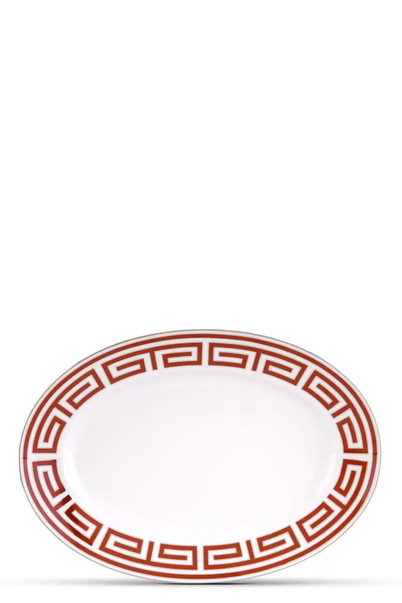 Vassoio 'Labirinto' ⌀ 40 Cm Rosso