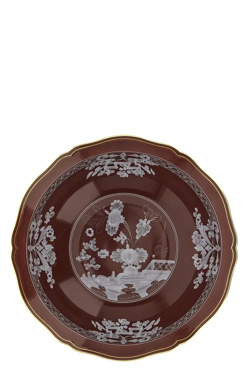 Vassoio 'Oriente Italiano' ⌀ 35 Cm Marrone
