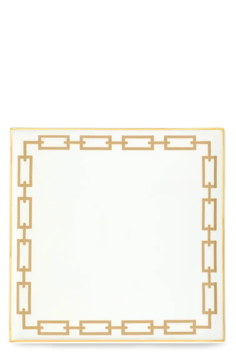 Vassoio Quadrato 'Catene' Oro