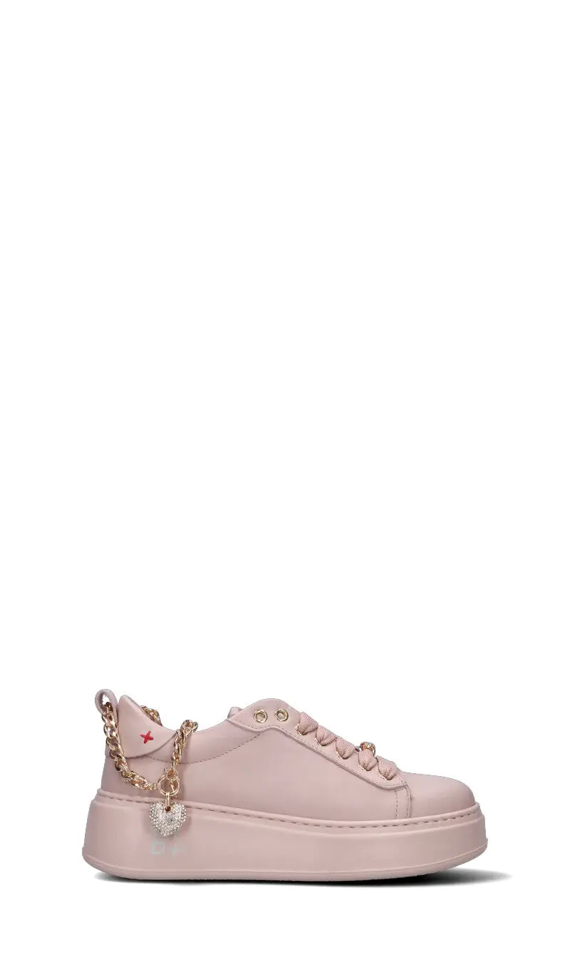 Sneaker donna rosa in pelle Vario