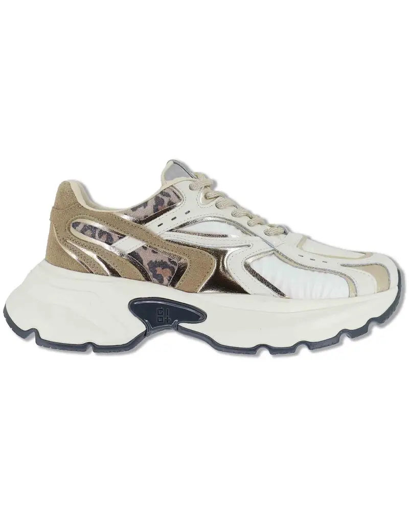 Sneakers Chunky in pelle e tessuto off white Donna DALIA 12