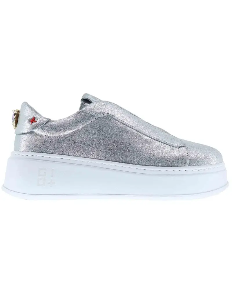 Sneakers donna in pelle argento Donna NILA 06