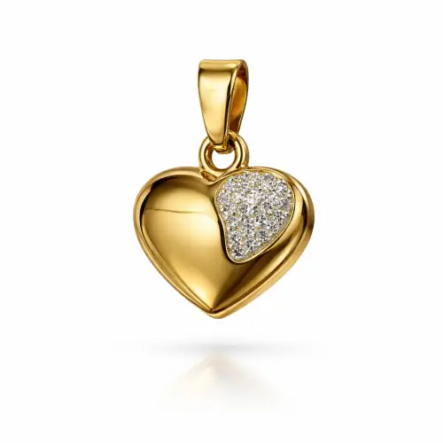 Ciondolo Cuore Oro Giallo GL102401