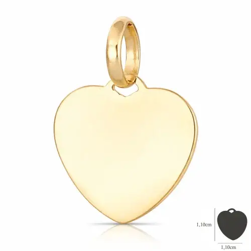 Ciondolo Cuore Personalizzabile Oro Giallo GL102378 miniatura 2