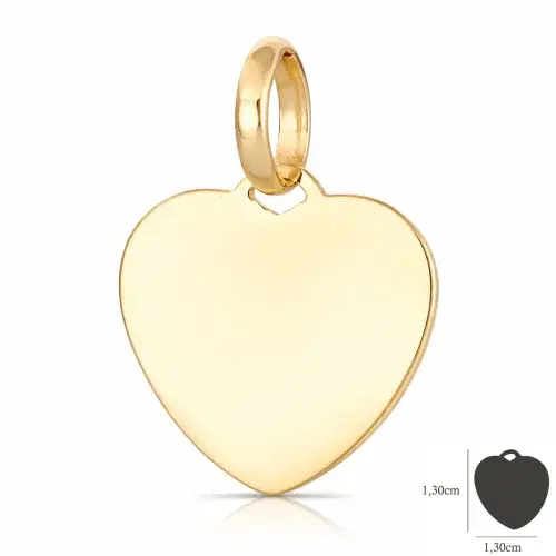 Ciondolo Cuore Personalizzabile Oro Giallo GL102379 miniatura 2