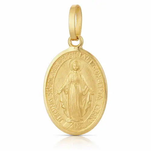 Ciondolo Madonna Miracolosa Oro Giallo GL102382