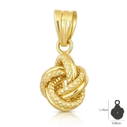Ciondolo Nodo Oro Giallo GL102414 miniatura 2