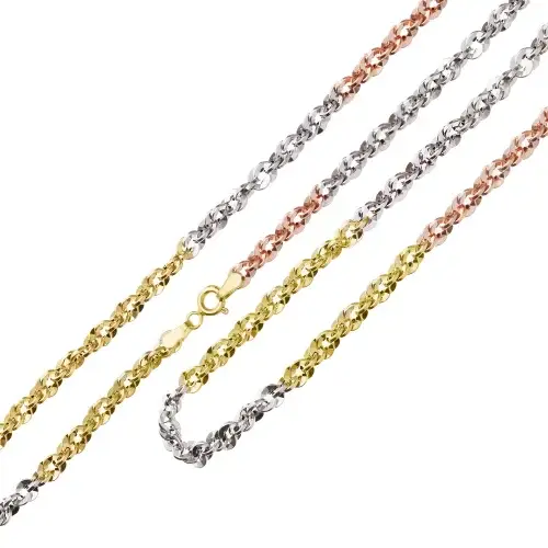 Collana Donna Oro Bianco Giallo Rosa GL102102 miniatura 2