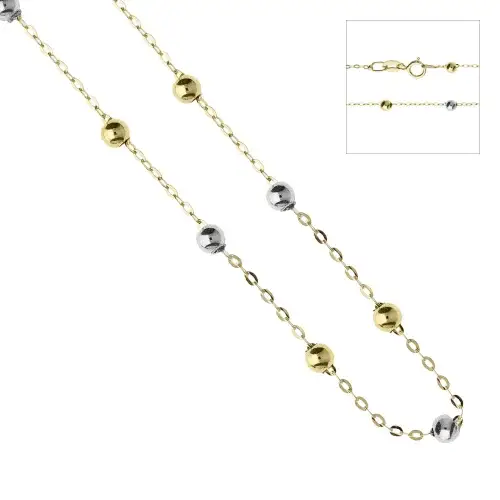 Collana Unisex Oro Bianco Giallo GL102302 miniatura 2