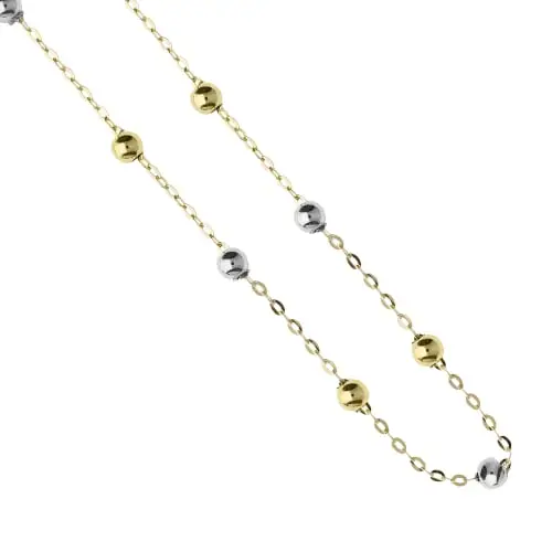Collana Unisex Oro Bianco Giallo GL102302