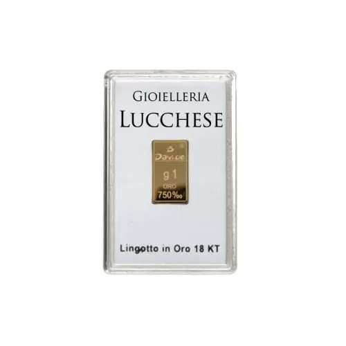 Lingotto 1 Grammo Oro 750 18KT