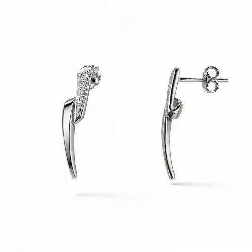 Orecchini Donna Oro Bianco GL102403 miniatura 2