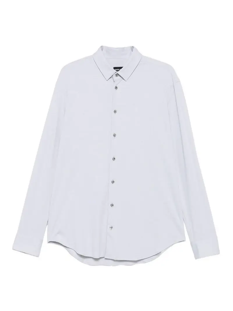 Camicia A Maniche Lunghe Grigio