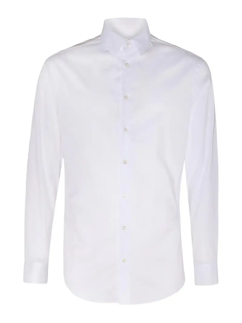 Camicia in cotone bianco