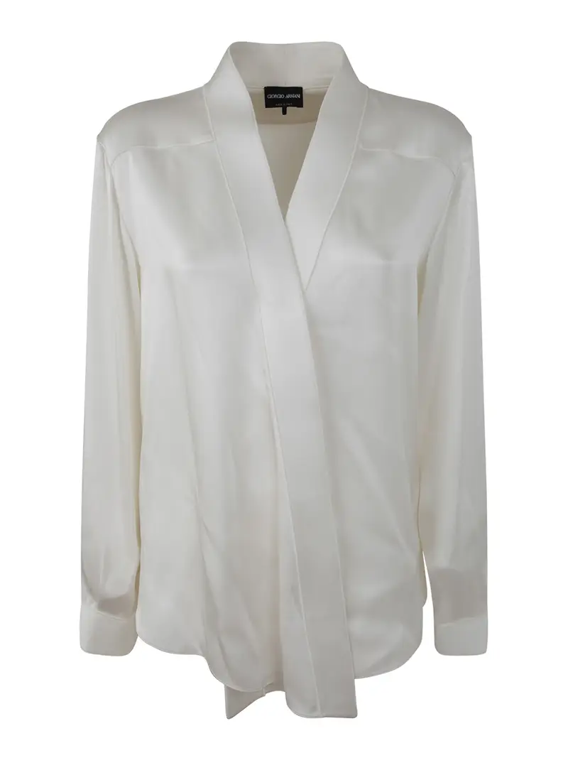 Camicia in doppio raso Bianco