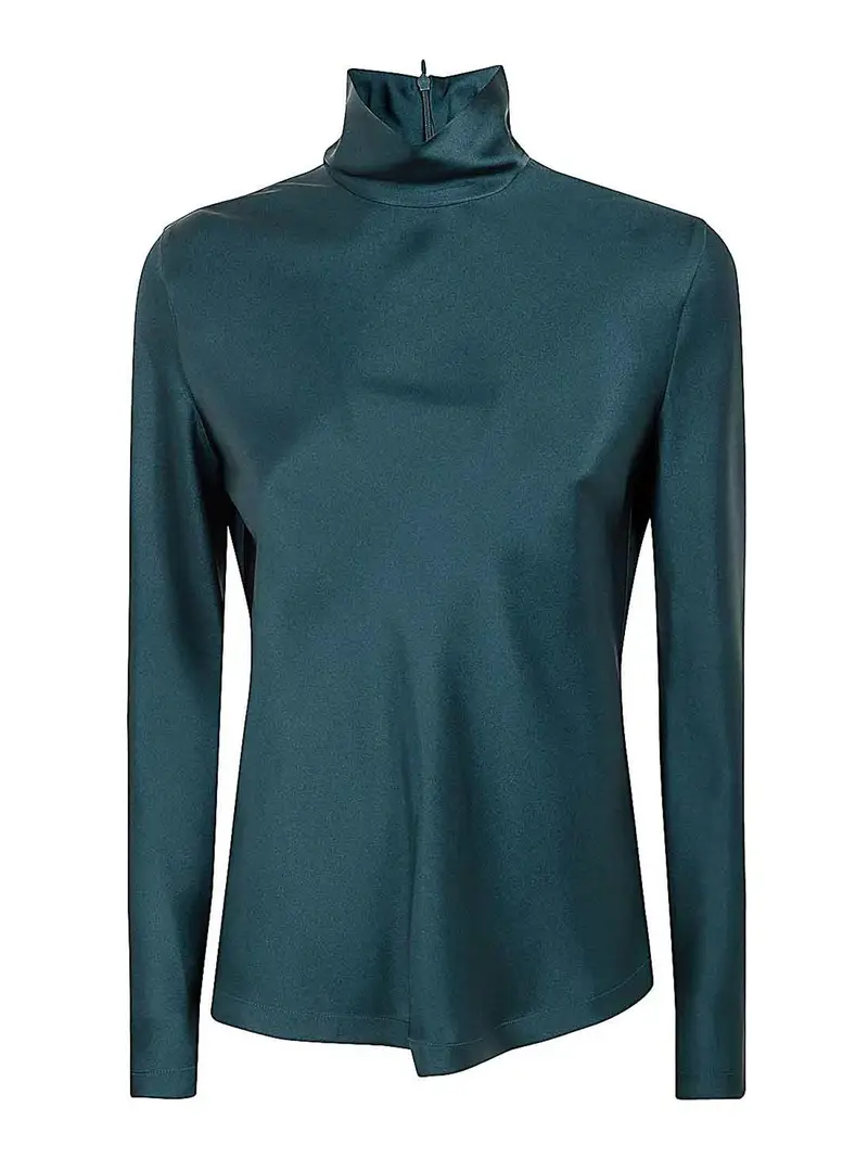 Camicia in seta Verde