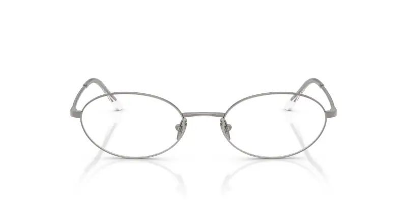 Donna AR5165 3010 Montature da vista Acciaio Grigio Trasparente Rotonda Normale miniatura 3