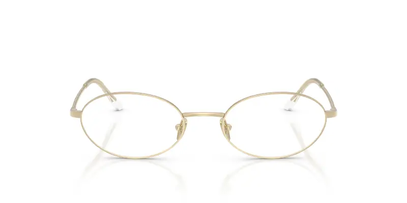 Donna AR5165 3013 Montature da vista Acciaio Oro Trasparente Rotonda Normale miniatura 3