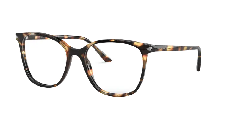 Giorgio Armani Donna AR7192 5847 Montature da vista Acetato Marrone Trasparente Squadrata Normale