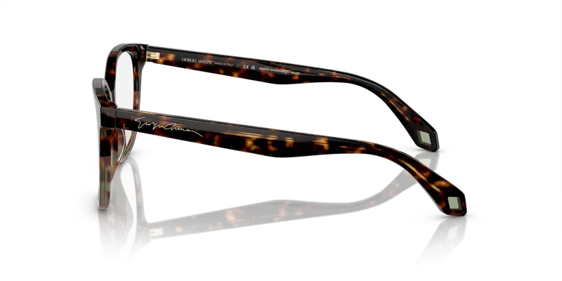 Giorgio Armani Donna AR7246U 5879 Montature da vista Acetato Marrone Trasparente Cat Eye Normale miniatura 3