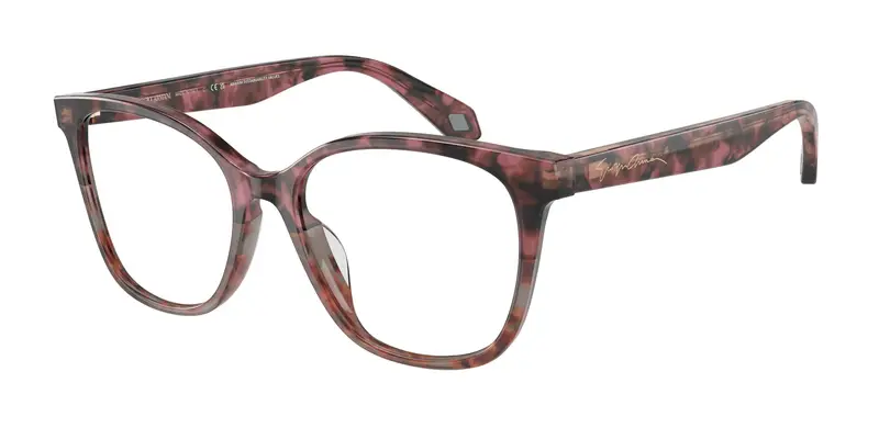 Giorgio Armani Donna AR7246U 6032 Montature da vista Acetato Marrone Trasparente Cat Eye Normale