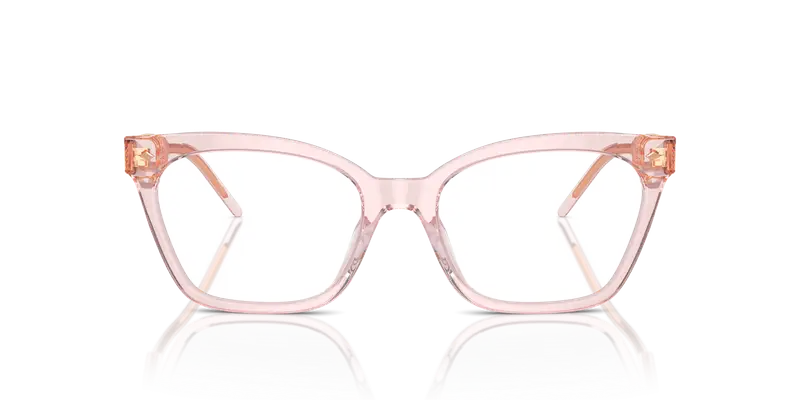 Giorgio Armani Donna AR7257U 6073 Montature da vista Acetato Rosa Trasparente Cat Eye Normale miniatura 2