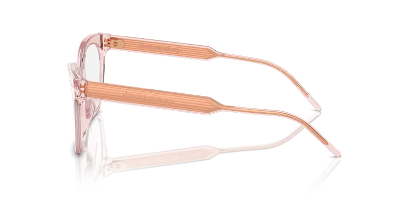 Giorgio Armani Donna AR7257U 6073 Montature da vista Acetato Rosa Trasparente Cat Eye Normale miniatura 3