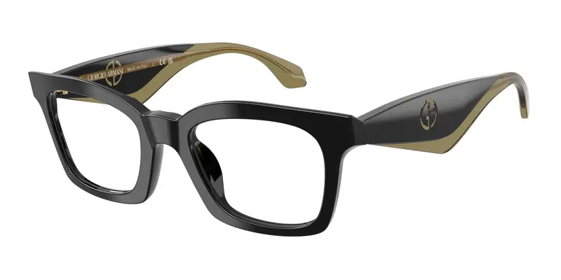 Giorgio Armani Donna AR7277U  5001 Montature da vista Acetato Nero Trasparente Farfalla Normale