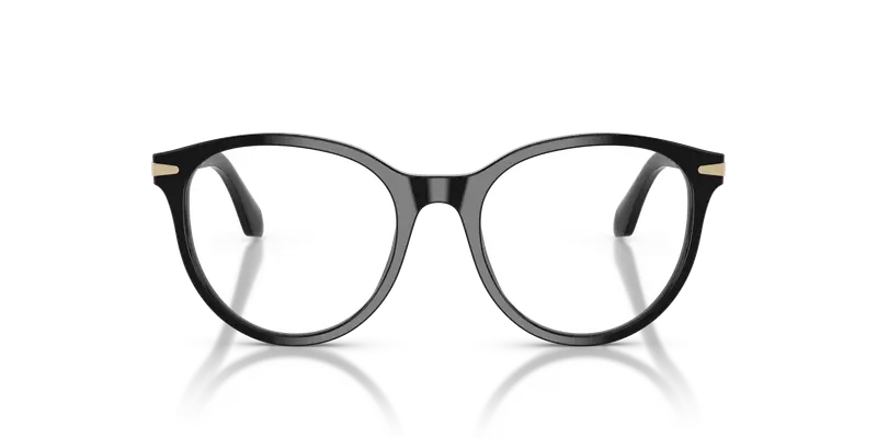 Giorgio Armani Donna AR7279 5875 Montature da vista Acetato Nero Trasparente Rotonda Normale miniatura 2