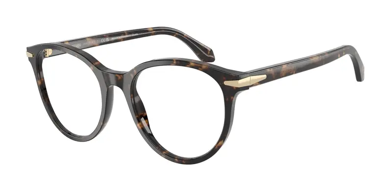 Giorgio Armani Donna AR7279  6235 Montature da vista Acetato Beige Trasparente Rotonda Normale