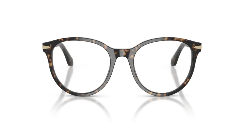 Giorgio Armani Donna AR7279 6235 Montature da vista Acetato Beige Trasparente Rotonda Normale miniatura 2
