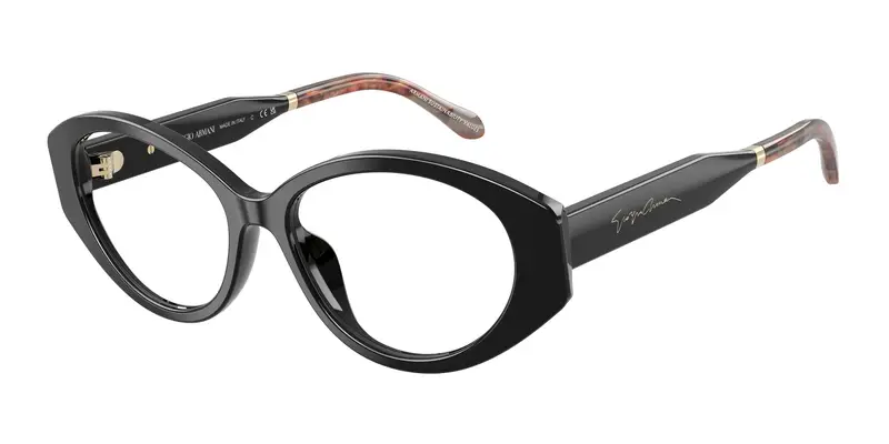 Giorgio Armani Donna AR7281U 5875 Montature da vista Acetato Nero Trasparente Rotonda Normale