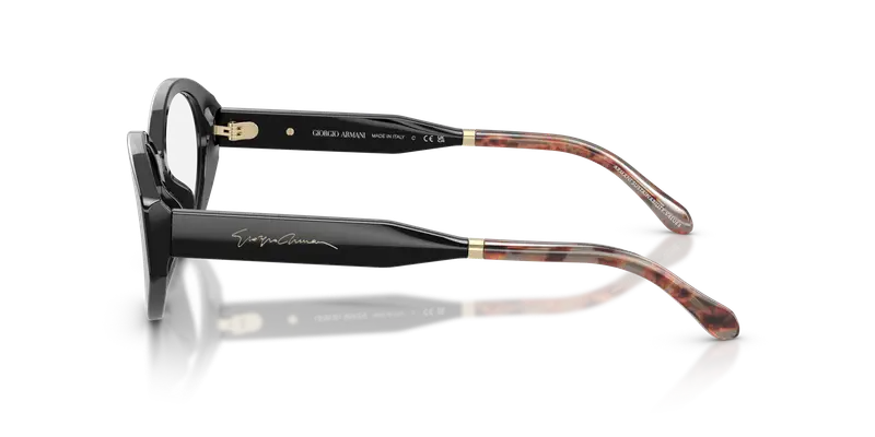 Giorgio Armani Donna AR7281U 5875 Montature da vista Acetato Nero Trasparente Rotonda Normale miniatura 3