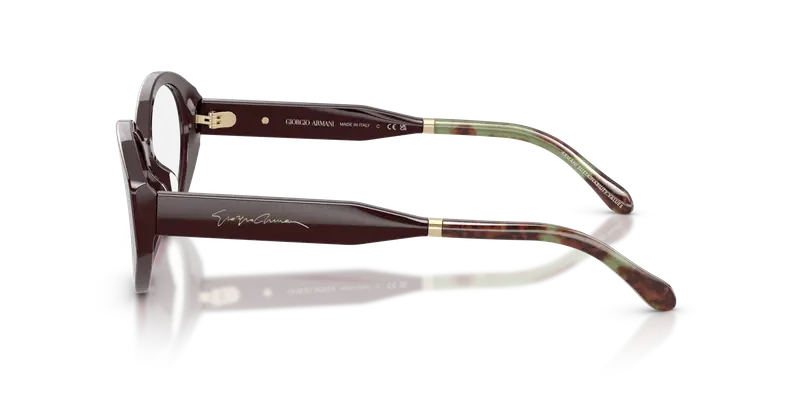 Giorgio Armani Donna AR7281U 6228 Montature da vista Acetato Viola Trasparente Rotonda Normale miniatura 3