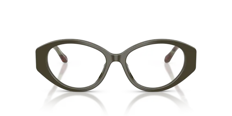 Giorgio Armani Donna AR7281U 6229 Montature da vista Acetato Verde Trasparente Rotonda Normale miniatura 2