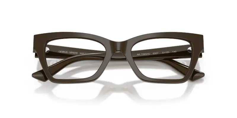 Donna AR7285HU 6307 Montature da vista Acetato Marrone Trasparente Cat Eye Normale miniatura 2