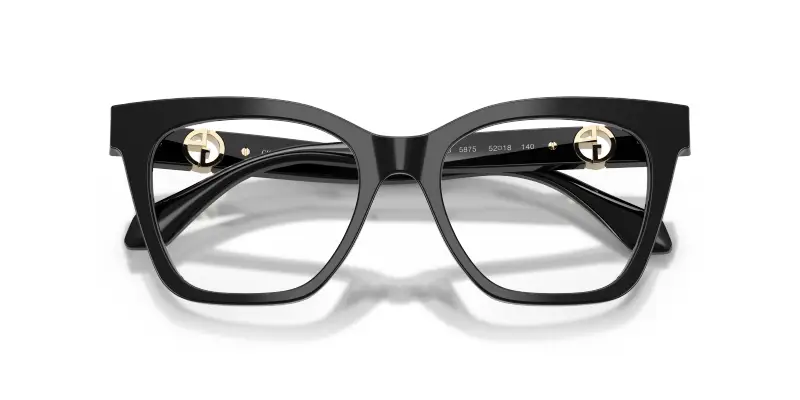Donna AR7286U 5875 Montature da vista Acetato Nero Trasparente Cat Eye Normale miniatura 2