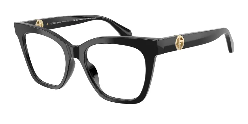 Donna AR7286U 5875 Montature da vista Acetato Nero Trasparente Cat Eye Normale